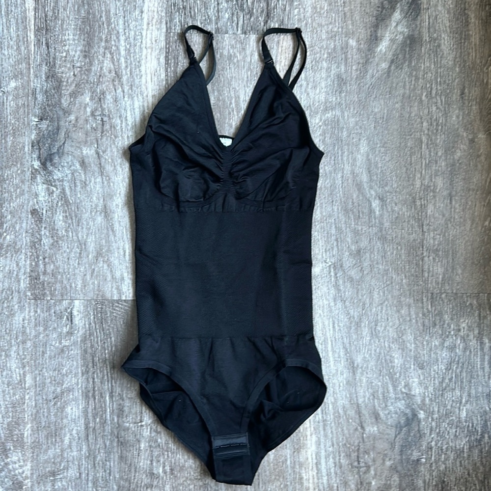 Luxmery Sculpting Tank BodySuit Adjustable Straps Viral TikTok Black XS S